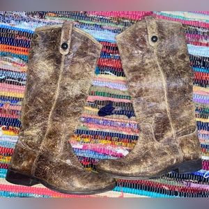 Frye Distressed Leather
